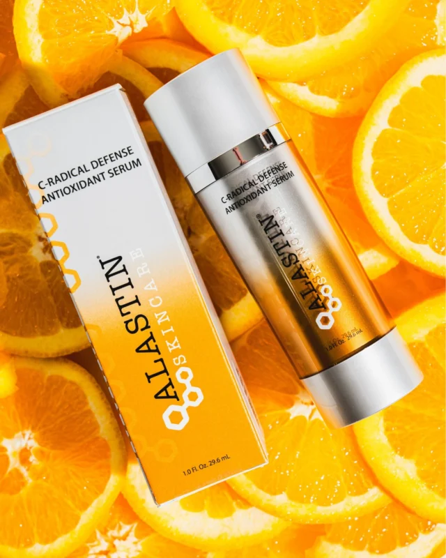 When most people think of Vitamin C, they think of brighter skin.  But that's only part of the story.  Vitamin C is also a powerful antioxidant that helps defend the skin against environmental stressors like UV exposure, pollution, and free radicals that contribute to visible signs of aging over time.  That's one reason Vitamin C remains a staple in so many skincare routines, especially during the summer months when sun exposure tends to increase.  We're currently reaching for two favorites: Hydrinity Vivid Brightening Serum and Alastin C-RADICAL Defense Antioxidant Serum.  Both help support brighter, healthier-looking skin while providing antioxidant protection that works alongside your daily SPF.  Think of Vitamin C as a teammate to your sunscreen, not a replacement for it.